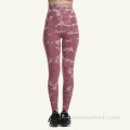 pantaloni da yoga fitness all&#39;aperto senza cuciture con fianchi attillati tie-dye